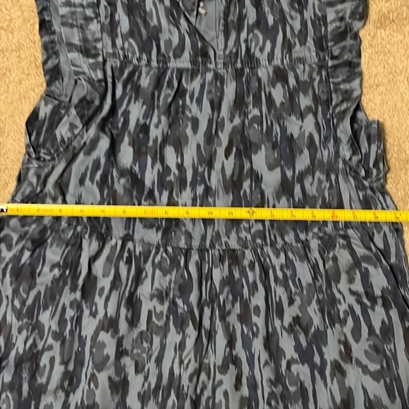 NWT Anthropologie Blue Camouflage Dress- Size S - Picture 4 of 16